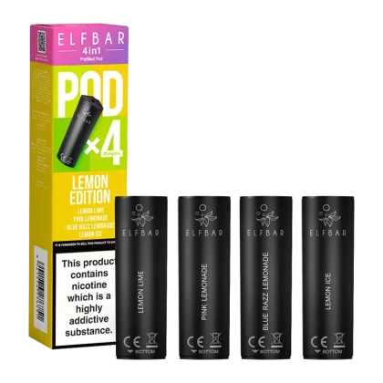 Lemon Edition Elfbar 4in1 Pods - 20mg - Vape Product (4F6AD6)