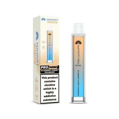 Hayati Pro Mini Blueberry Cherry Cranberry Disposable Vape
