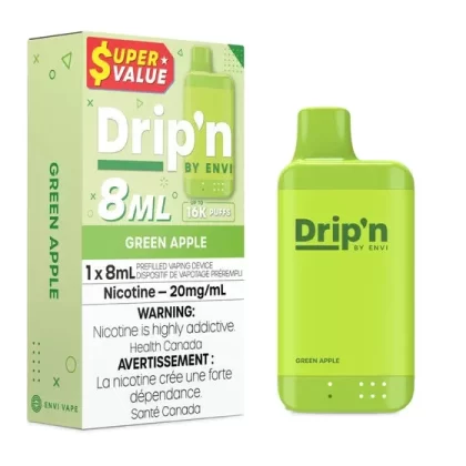 Drip’n by Envi 8ML Disposable – Green Apple