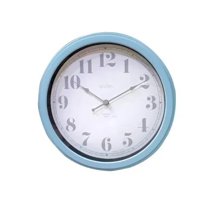 Acctim run wall round analogue Wall Clock – blue Color