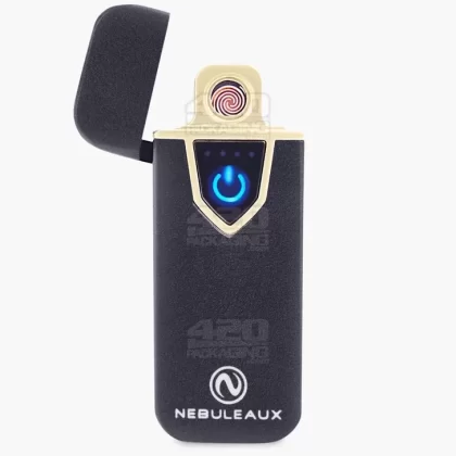 NEBULEAUX | USB Metal Flameless Lighter | 3in Tall – No Butane – Matte Black