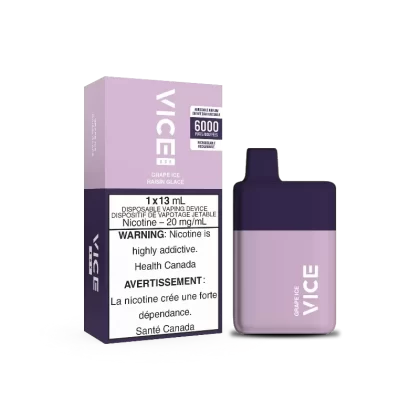 Vice Box Grape Ice Disposable Vape Rechargable (6000 Puff)