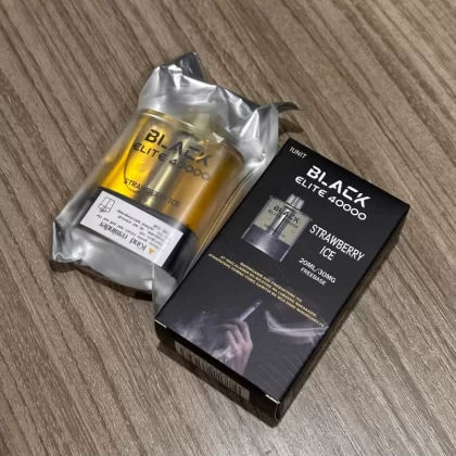 Black Elite v2 40k puffs Transparent 20ml 30mg - Banana Ice