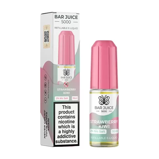 Bar Juice 5000 Strawberry Kiwi Nic Salt E-Liquid 10mg & 20mg – Exotic Fruit Fusion | 10ml