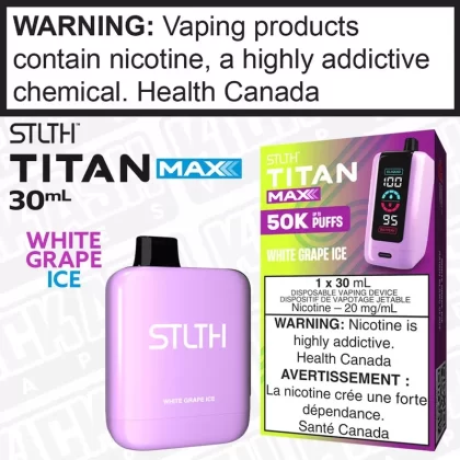 White Grape Ice STLTH TITAN MAX Disposable 30mL