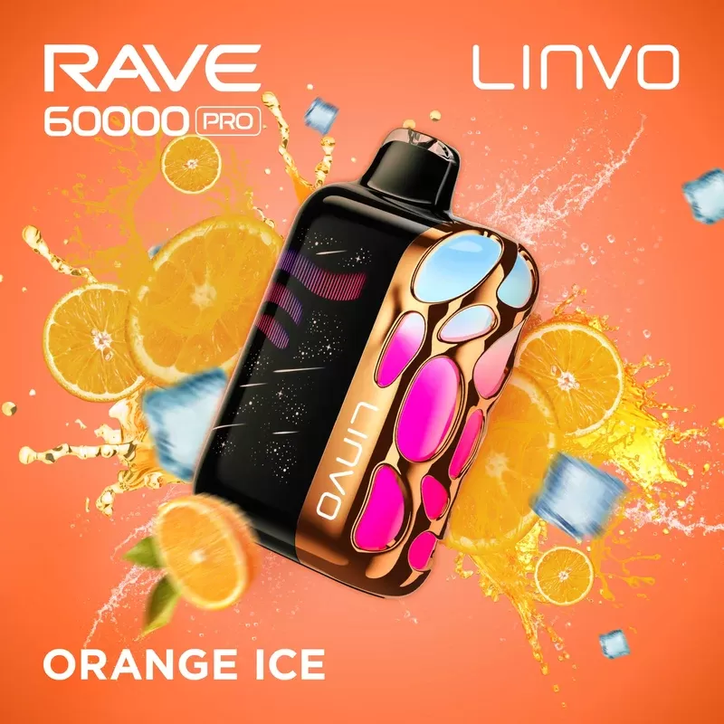 Linvo Rave 60000 Pro Disposable Vape – Orange Ice