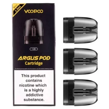 VOOPOO ARGUS PODS, 1.2Ω Cartridges, 3 pack - Vape Store