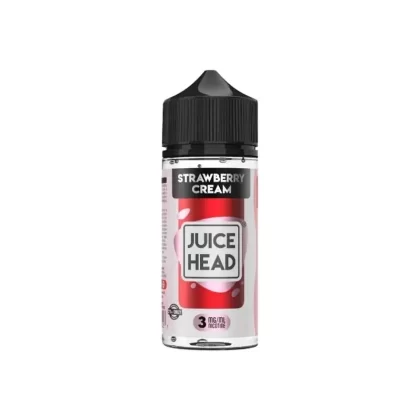 Juice Head – Strawberry Cream – 100mL - Strawberry Cream 3mg (371D53)