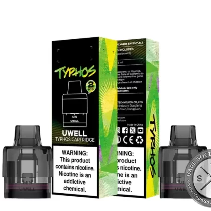 UWELL Typhos Replacement Pods - 0.3ohm, 0.6ohm