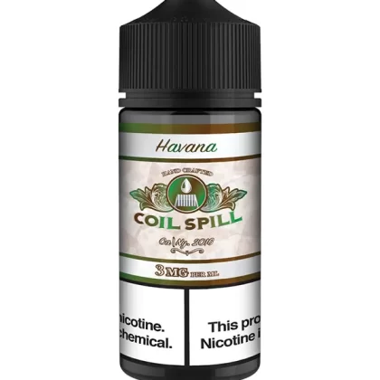 Coil Spill Havana E-Liquid 120ml - 3mg (2 x Nic shots)