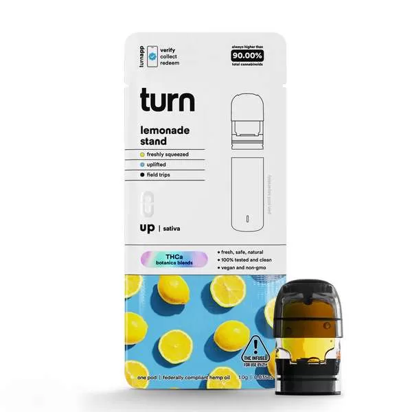 Turn Hemp THCA Blend Pods 1g – Sativa (NEED TURN PEN) - Image 3