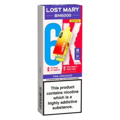 Lost Mary Vape BM6000 Pink Lemonade Vape Kit
