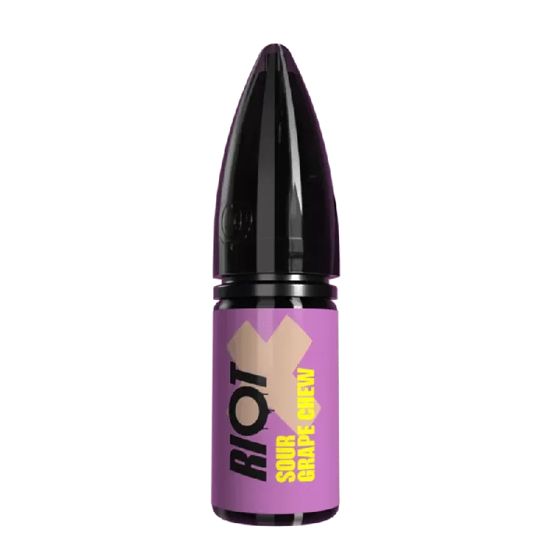 Riot X Nic Salt E-Liquid Sour Grape Chew - Nicotine Strength#20mg>10mg>5mg (91ACC6)
