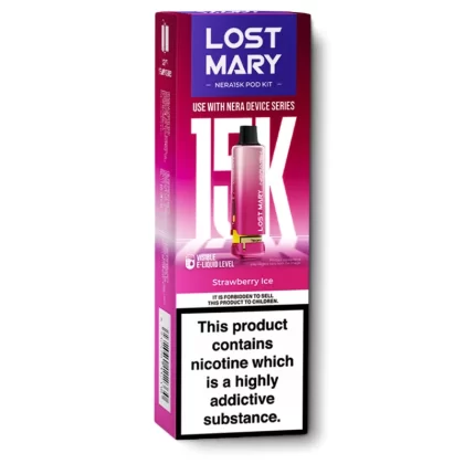 Strawberry Ice Nera 15K Refill Pods by Lost Mary - 20 mg/ml