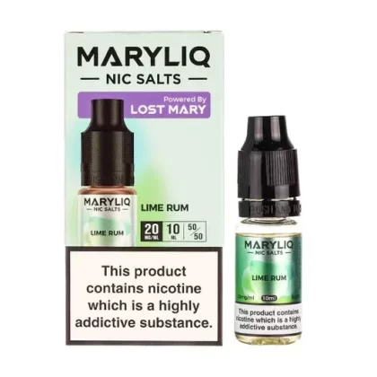 MaryLiq Lime Rum 10mg & 20mg Nic Salt 10ml E-Liquid (10 pk)