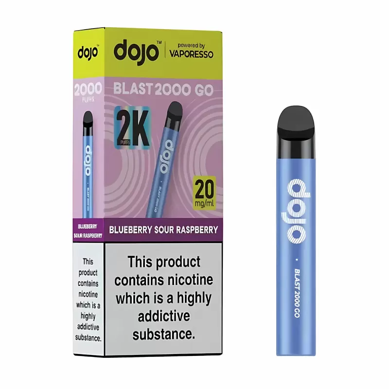 Vaporesso Dojo Blast 2000 Go Prefilled Pod Kit - Straw-Rasp Cherry Ice - Image 3