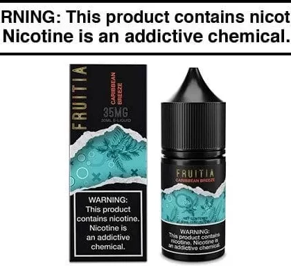 CARIBBEAN BREEZE BY FRUITIA SALTS 30ML - Vapejuice