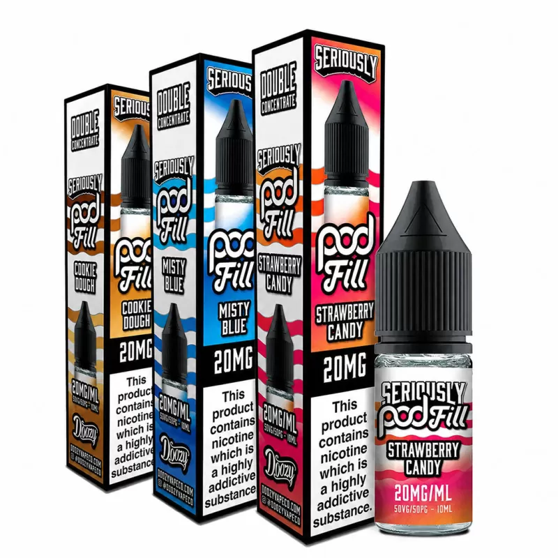 Doozy Vape Seriously Pod Fill Salt 10ml 20mg - Strawberry Candy