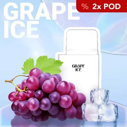 La Fume Cuatro – Grape Ice – Prefilled Liquid Pod – 2er Pack - Propylenglykol / Glycerin / Nikotin-Benzoat / 2-isopropyl-N,2,3 -trimethylbutyramide / La Fume / 20mg/ml