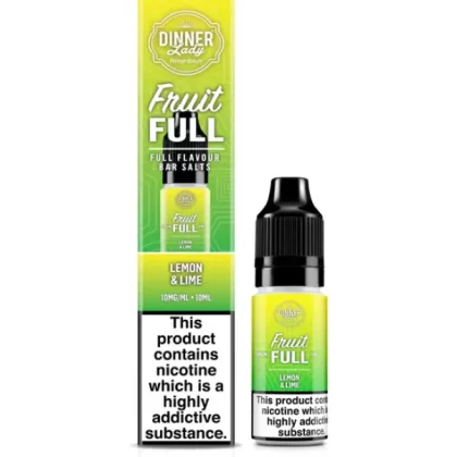 LEMON LIME BAR SALTS DINNER LADY FRUIT FULL 10ML E-LIQUID - 10mg