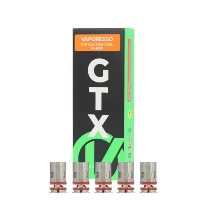 Résistances GTX – Vaporesso - 0.2 ohm, 0.4 ohm (0F2F3E)