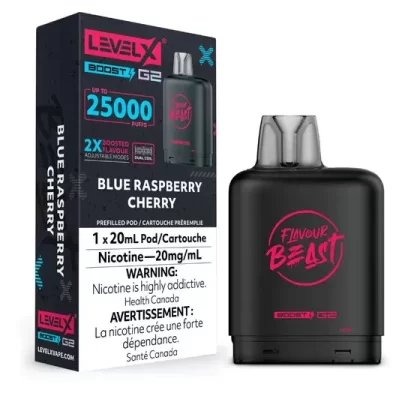 LEVEL X FLAVOUR BEAST BOOST POD 20ML – BLUE RASPBERRY CHERRY