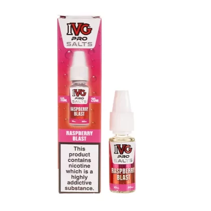 Raspberry Blast Nic Salt E-Liquid by IVG Pro Salts - 10mg