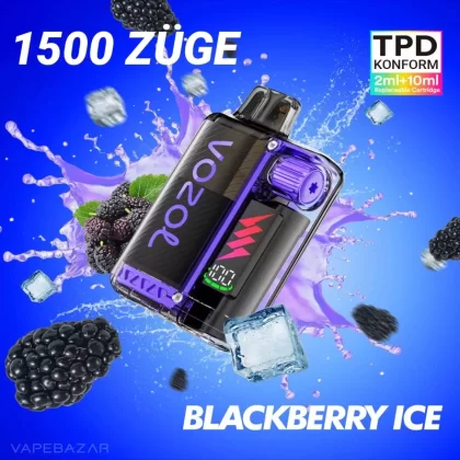 Vozol Vista Plug – Blackberry Ice Starter Kit - Pod Kit; La Fume; 850 mAh