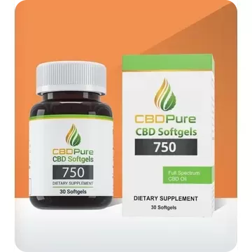CBDPure CBD Softgel Pills 750