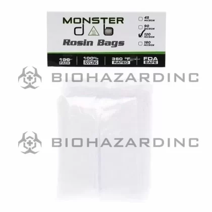 Monster Dab | Rosin Bags | 120μ – 2″ x 10″ – 100 Count - Ejuicewarehouse