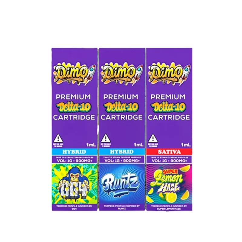 Dimo Delta 10 Cartridge - Strain#Runtz (Hybrid)>GG4 (Hybrid)>Lemon Haze (Sativa) (423552)