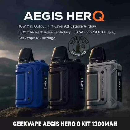 GeekVape Aegis Hero Q Kit 1300mAh In Dubai - Black, Blue (F40104)