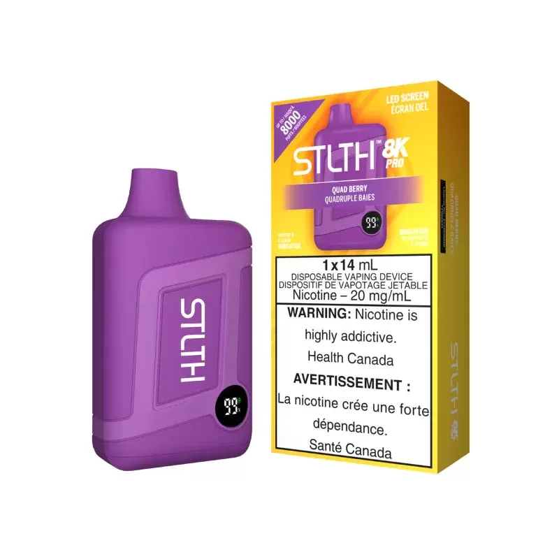 Stlth 8K PRO Disposable Vape – Quad Berry - Eliquidsupply