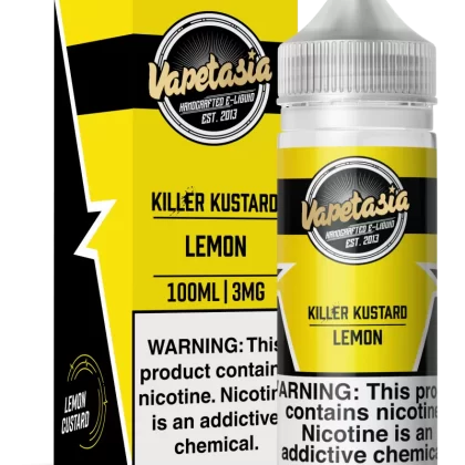 VAPETASIA - Killer Kustard Lemon - 100ML E-Liquid - 6MG