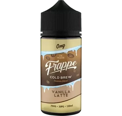 VANILLA LATTE E LIQUID BY FRAPPE 100ML 70VG