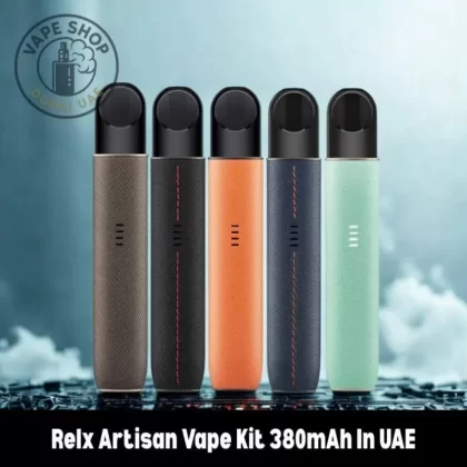 Relx Artisan Vape Kit 380mAh In UAE - Bright Mandarin, Dark Stealth