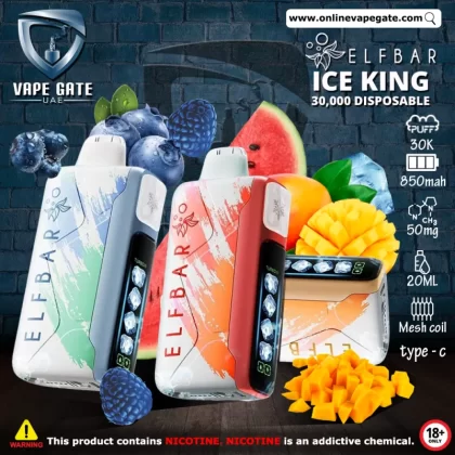 Elf Bar Ice King Disposable Pod Device (30,000 Puffs) - Watermelon Ice / 50 mg