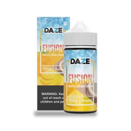 7 Daze Fusion Pineapple Coconut Banana CHILLED Vape e-Liquid 100mL - Beyondvape