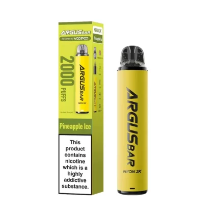 VooPoo Argus Bar Neon 2K Prefilled Pod Kit - Banana Ice, Blue Sour Raspberry