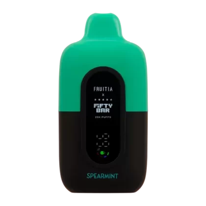 Spearmint FRUITIA X Fifty Bar 20K - Customer Group#VAP~Nicotine#50mg~Size#Single>5 Pack