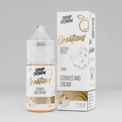 Drip Down Dessert Series – Cookies and Cream 30ml (35/50Mg) - Vapebar Pk