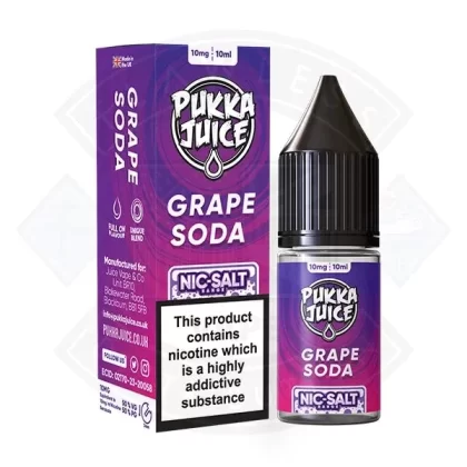 Pukka Juice – Nic Salt Grape Soda 10ml E-liquid