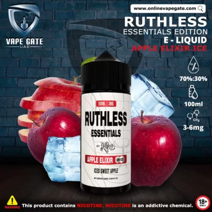 APPLE ELIXIR ICE BY RUTHLESS ESSENTIALS EDITION - 6 mg / 100 ml