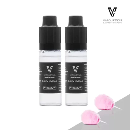 Vapoursson e-Liquid – Candyfloss 0mg 10ml Bottle x 2 Pack | Cigee