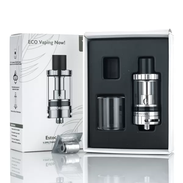 Vaporesso Estoc Mega 4.0ML Tank Atomizer with EUC Coil - Black - Image 2