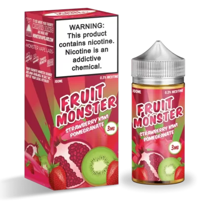 Fruit Monster Strawberry Kiwi Pomegranate 100ml Vape Juice - Eightvape