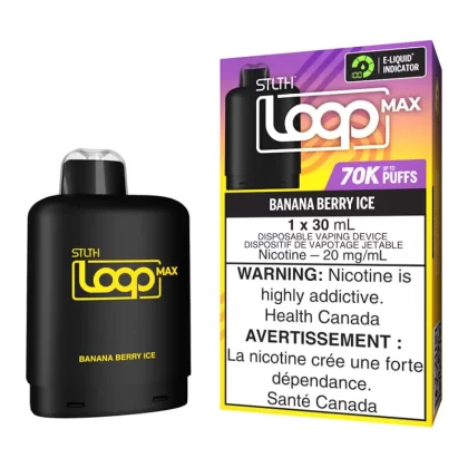 STLTH Loop Max E-Liquid Pod Pack - Banana Berry Ice - 20mg/ml