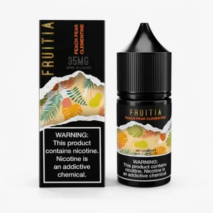 Fruitia Peach Pear Clementine SALT – Smooth Hit Vape Juice - Uwinvapeaustralia