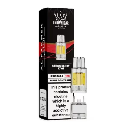 Al Fakher Crown Bar Pro Max 12K Prefilled Pod Strawberry Kiwi - Nicotine Strength#20mg (2E7673)