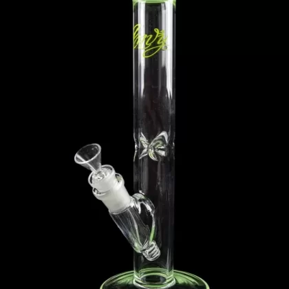 Envy Glass 12″ Straight Tube with Colored Accents